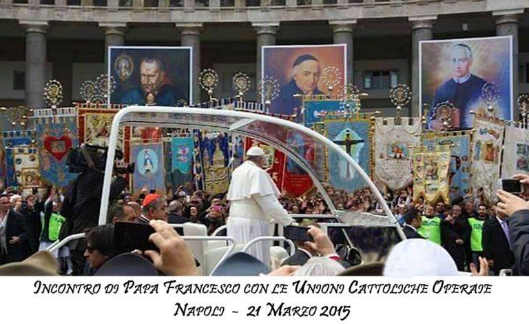 Le foto delle uco con Papa Francesco a Napoli il 21 marzo 2015