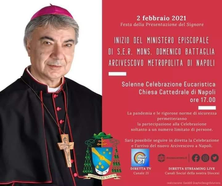 Inizio del ministero episcopale di S.E.R. Mons. Domenico Battaglia Arcivescovo Metropolita di Napoli